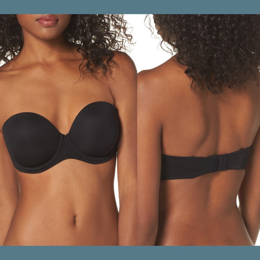 NEW Wacoal Red Carpet Convertible Strapless Bra Black [SZ‎ 34G US]